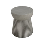 Outdoor Lightweight Concrete Side Table with Hourglass Design