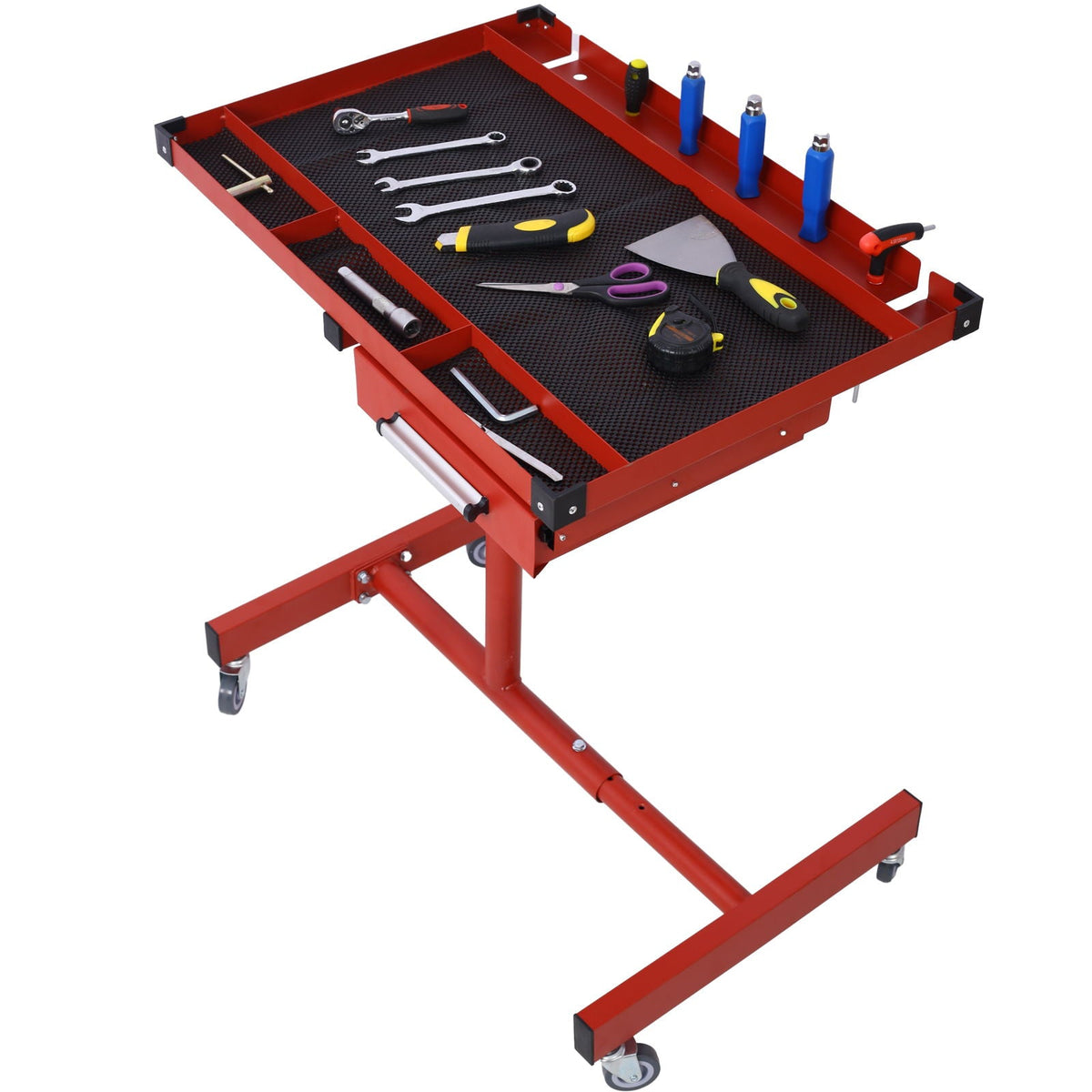 Adjustable Tear Down Work Table With Drawer