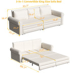 Chesterfield Sleeper Sofa with Pull Out Bed - Multiple Colors