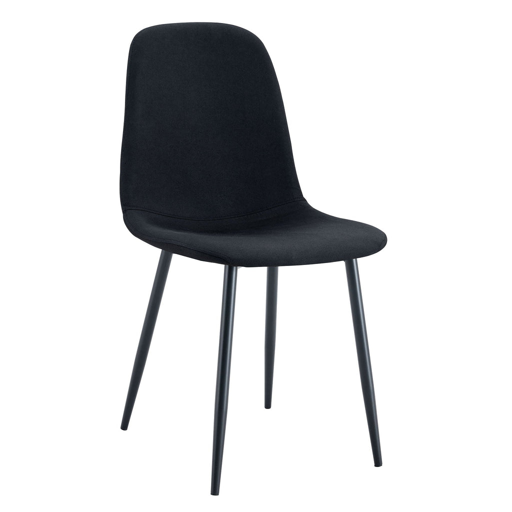 Modern Medieval Style Cushioned Side Chairs Set