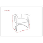 Cosmopolitan Dining Chair with Geometric Metal Frame - Multiple Colors