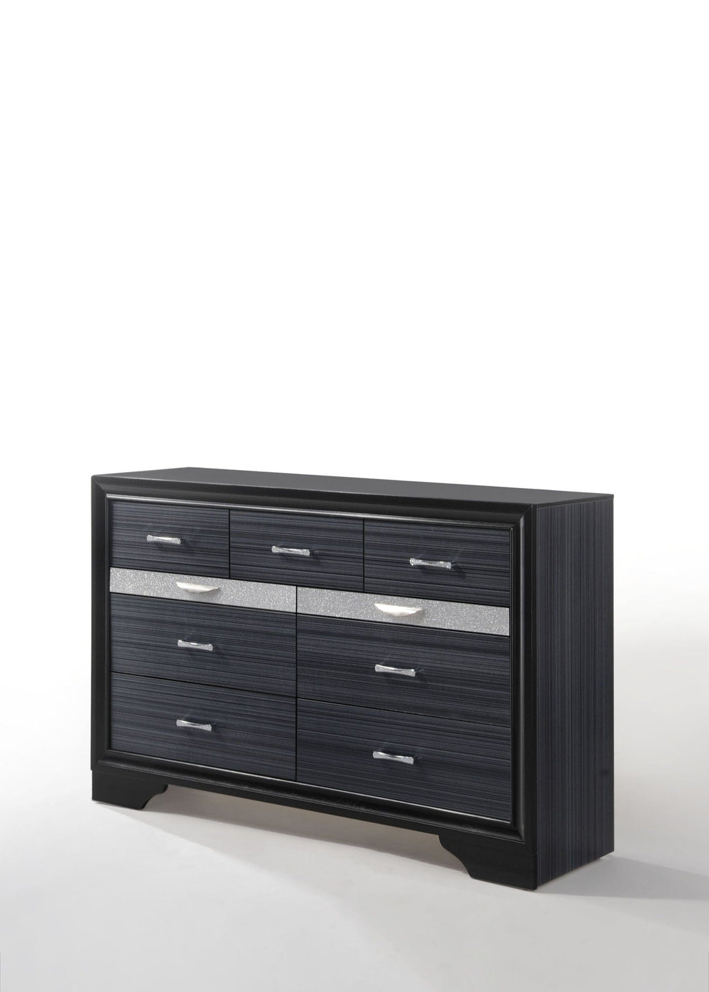 Naima Versatile Storage Dresser with Felt-Lined Jewelry Drawer – White or Black