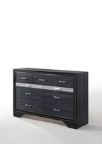 Naima Versatile Storage Dresser with Felt-Lined Jewelry Drawer – White or Black