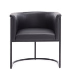 Cosmopolitan Dining Chair with Geometric Metal Frame - Multiple Colors