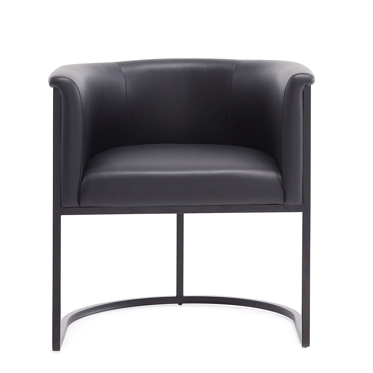 Cosmopolitan Dining Chair with Geometric Metal Frame - Multiple Colors