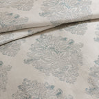 Medallion Jacquard Comforter Set with Decorative Pillows – Serene Blue