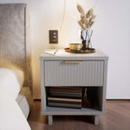 Granville Nightstand with 1 Drawer - Solid Wood Modern Accent Nightstand - Multiple Colors