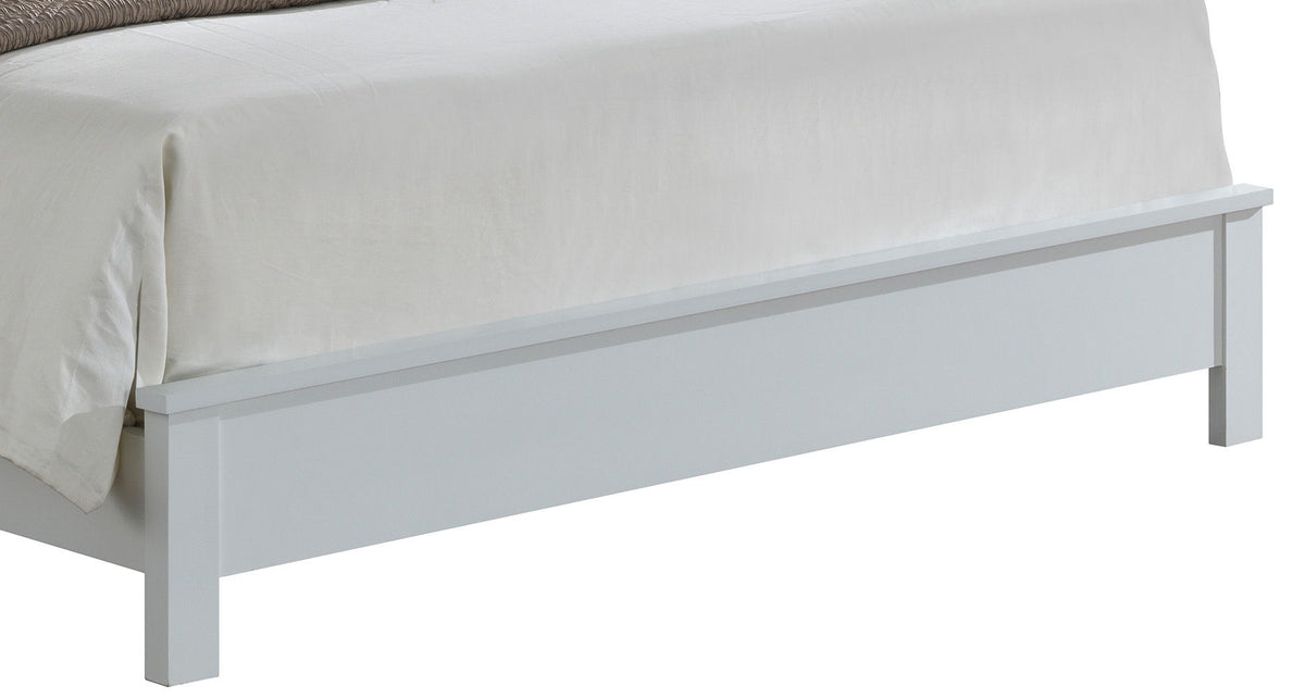 Transitional Modern Panel Bed with Wood Construction - Multiple Colors