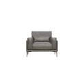 Transitional Fabric Arm Chair with Relaxed Seating - Dark Gray
