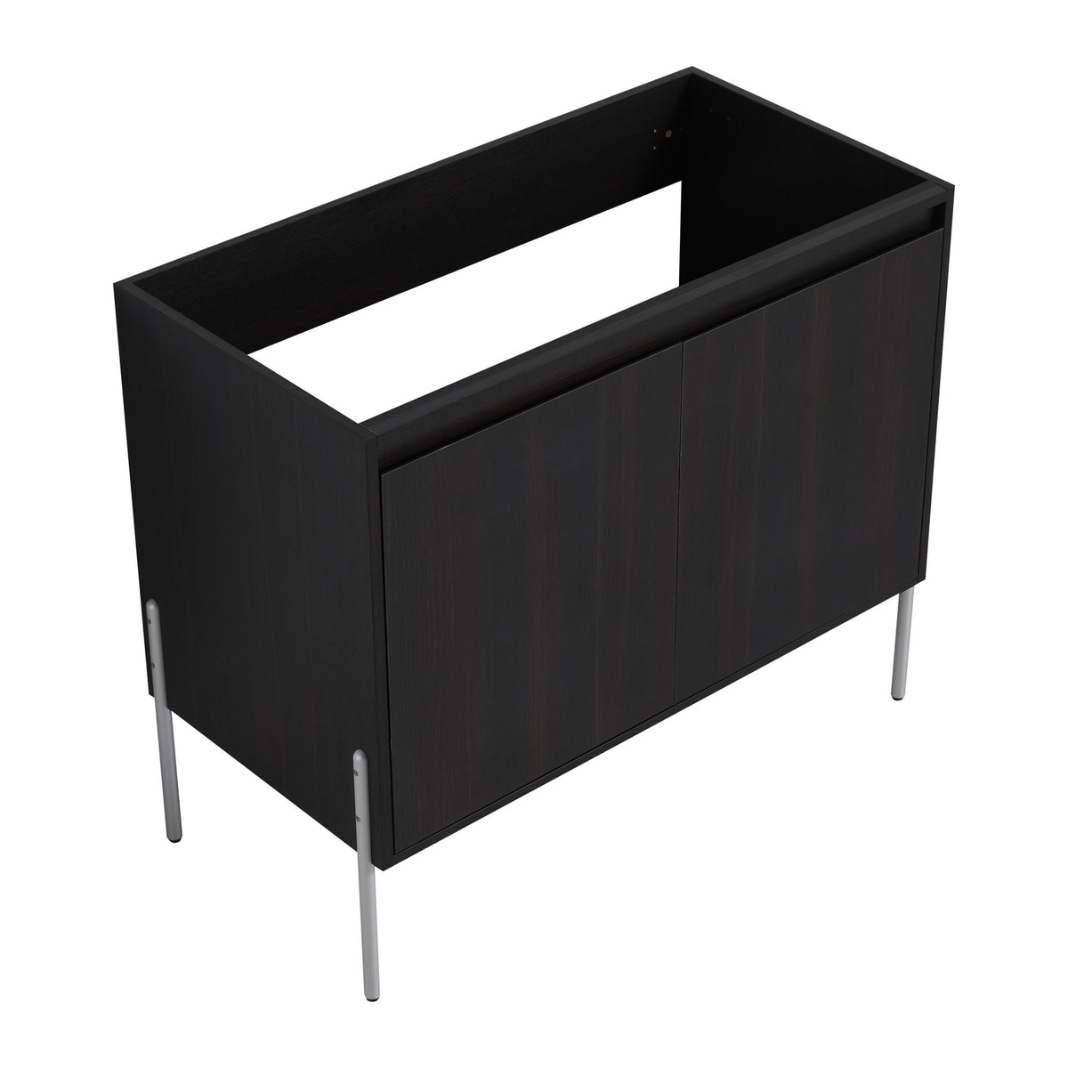 Freestanding Bathroom Vanity with Soft Close Cabinet Doors - Light or Dark Brown