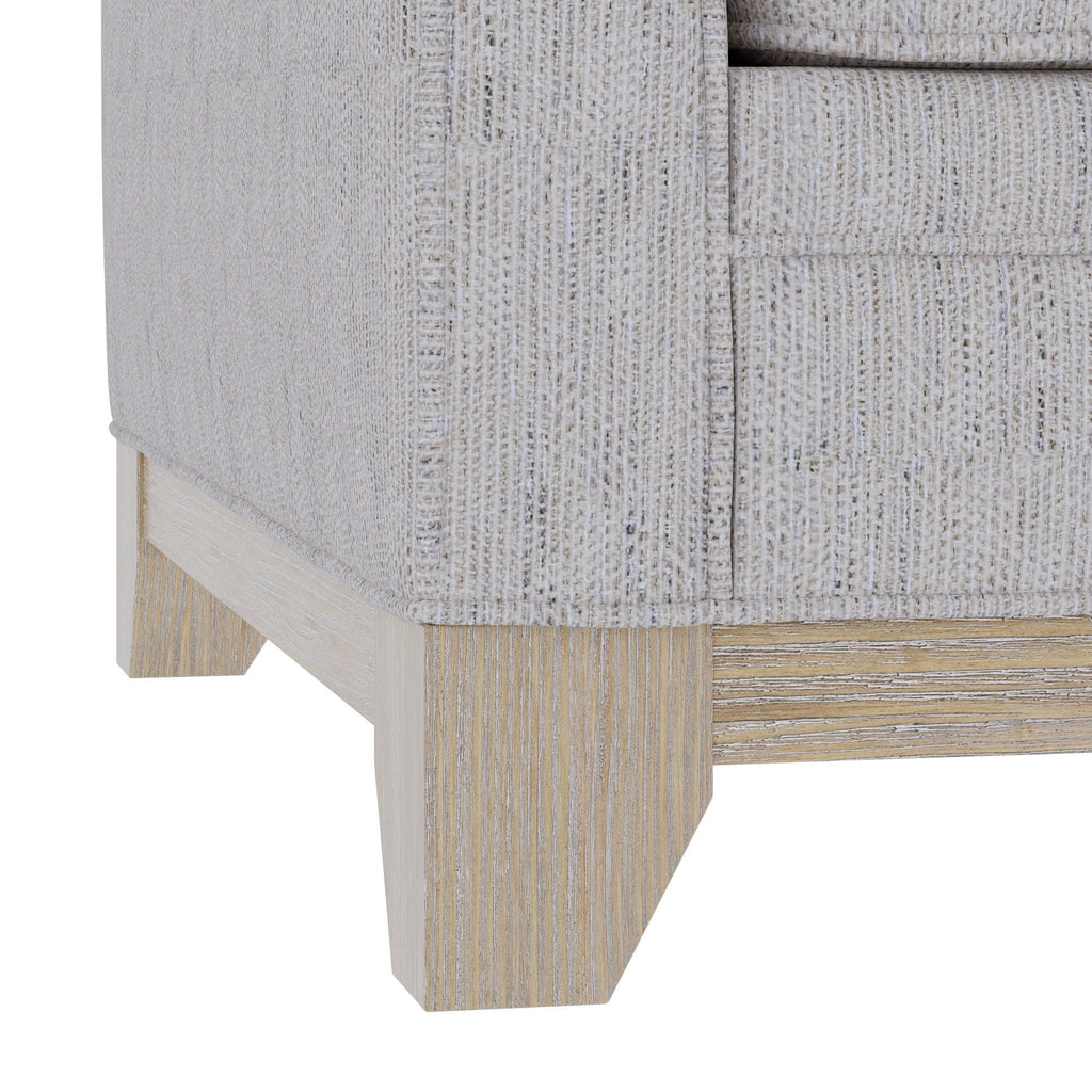 Loveseat With Casual Accent with Durable Fabric - Gray