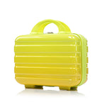 2-Piece Polycarbonate Spinner Wheel Luggage Set with Lock - Green & Yellow