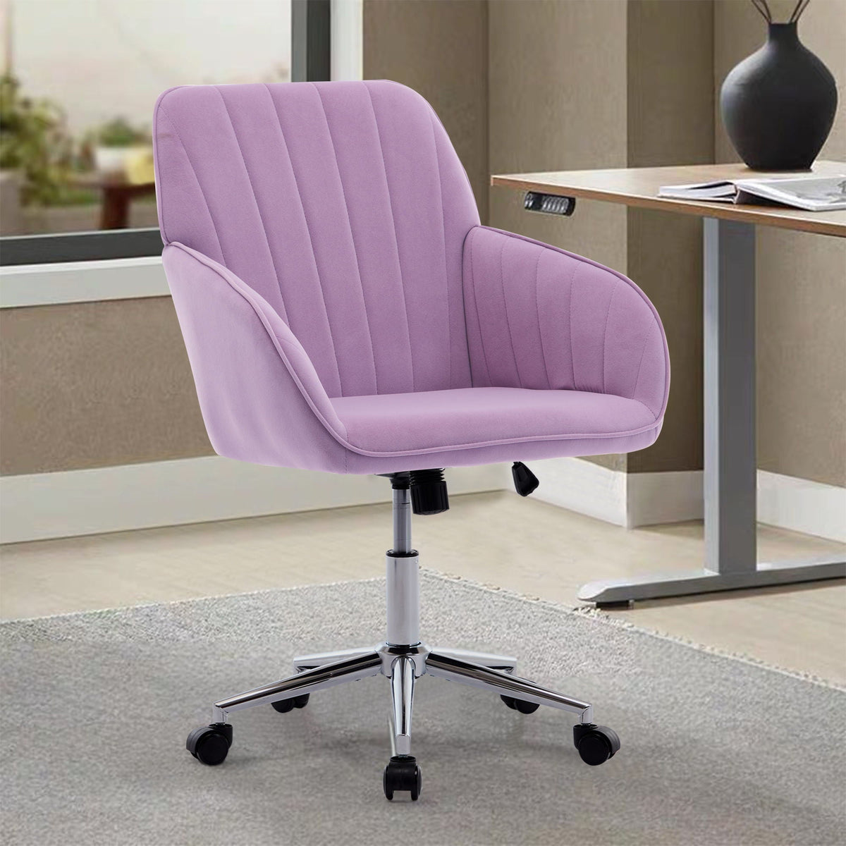 Adjustable Ergonomic Office Chair with Swivel Backrest Seat - Multiple Colors