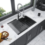 Topmount Kitchen Sink 16 Gauge Single Bowl with Nano Finish - Black