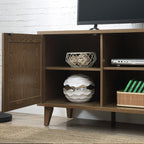 Modern 60 Inch TV Stand with Storage & Cable Management - Walnut