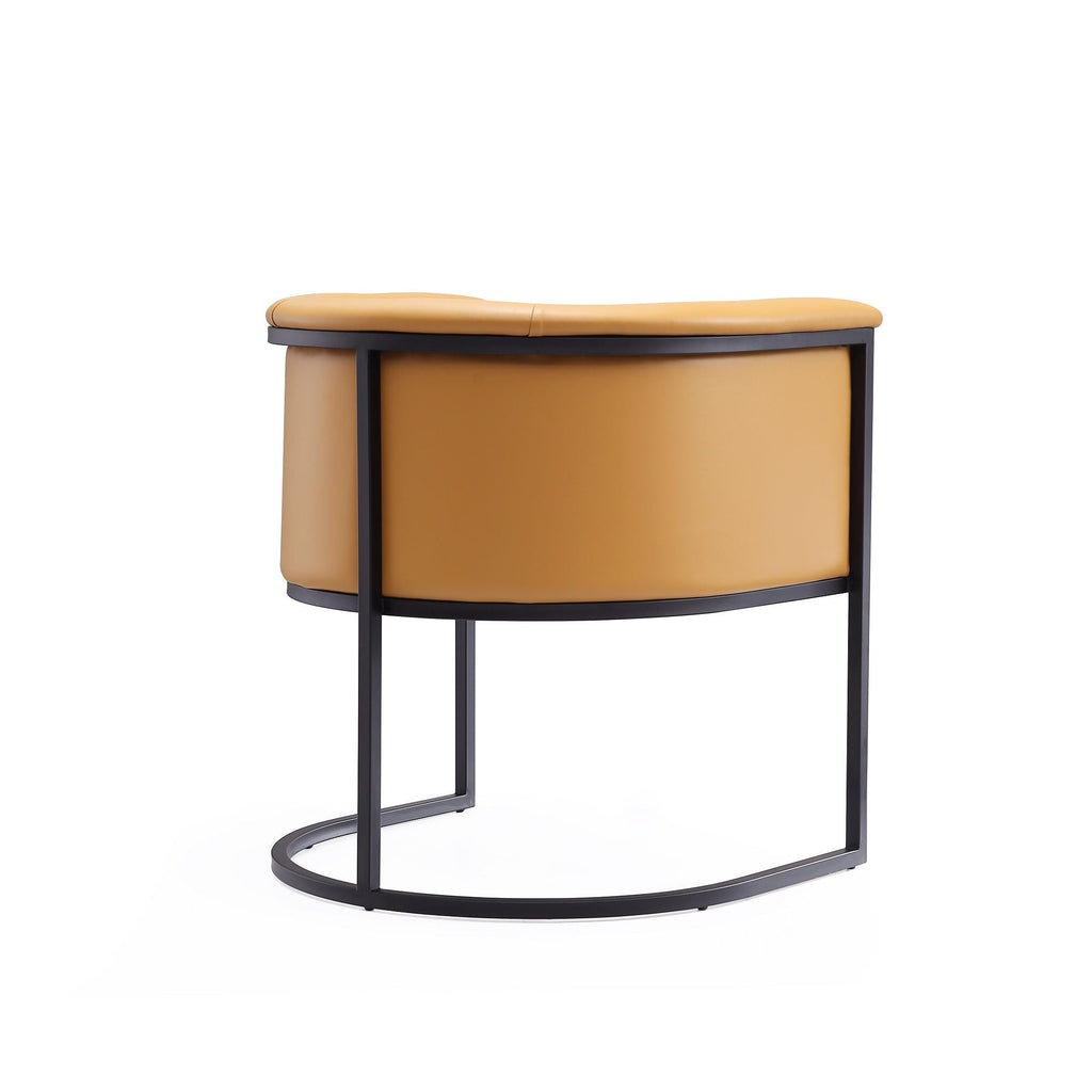 Cosmopolitan Dining Chair with Geometric Metal Frame - Multiple Colors