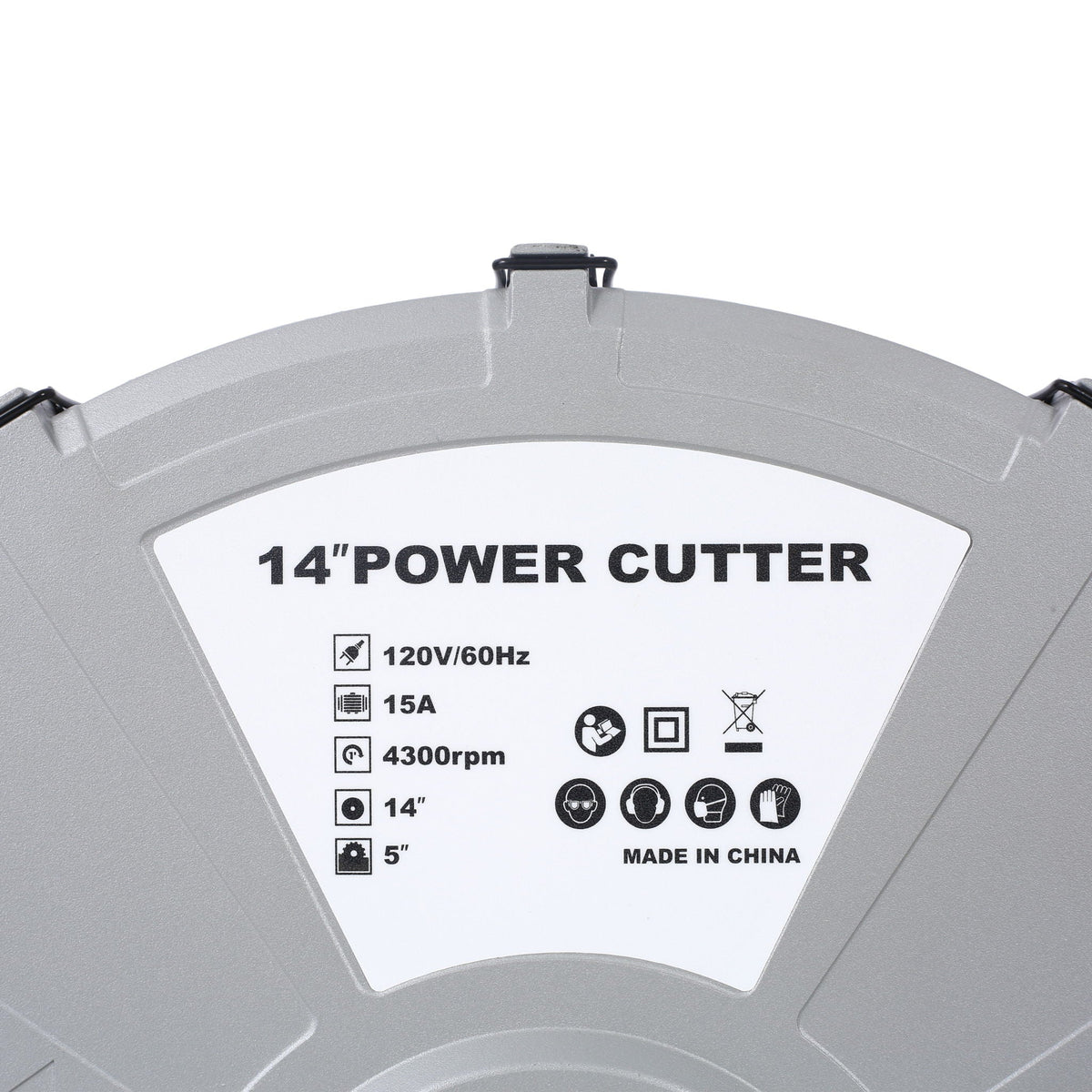Portable Electric Circular Concrete Saw with 14" Wet/Dry Diamond Blade - Green