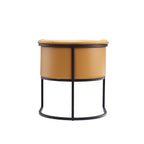 Cosmopolitan Dining Chair with Geometric Metal Frame - Multiple Colors