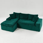 Convertible Modular Sectional Sofa with Twin Seat and Chaise - Multiple Colors