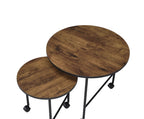 Oblis Vintage Nesting Tables with Metal Tripod Legs – Set of 2