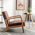 Mid-Century Modern Accent Chair with Cushioning - Multiple Colors