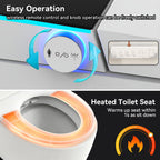 Smart Toilet with Heated Bidet Seat