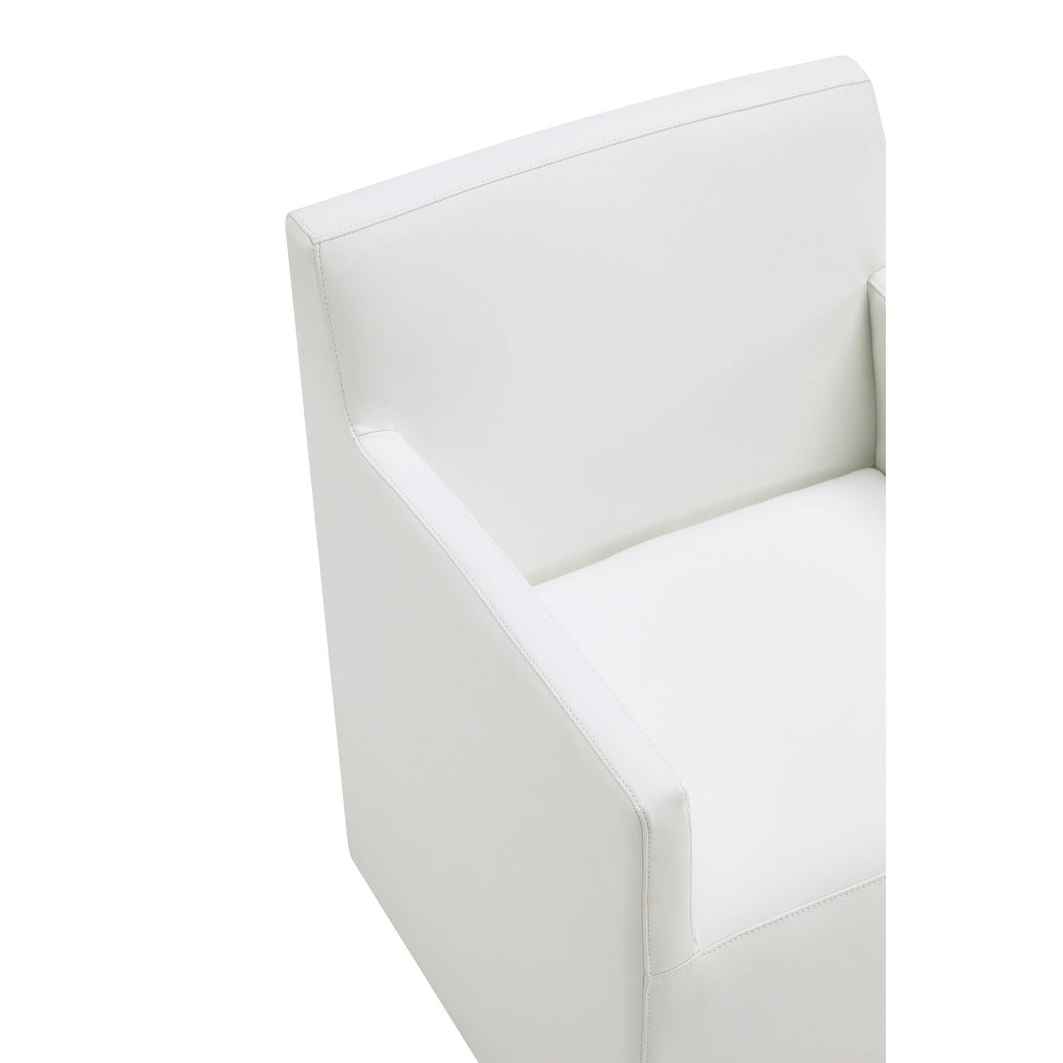 Square Armchair with Upholstered Seat - Available in Multiple Colors