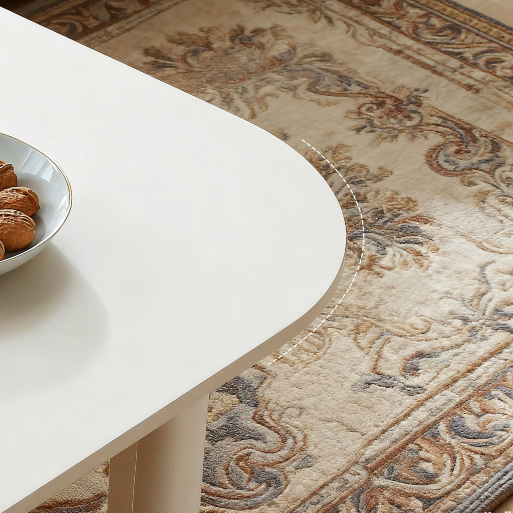 L-Shape Coffee Table with Modular Nesting Design - White or Dark Brown