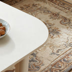 L-Shape Coffee Table with Modular Nesting Design - White or Dark Brown