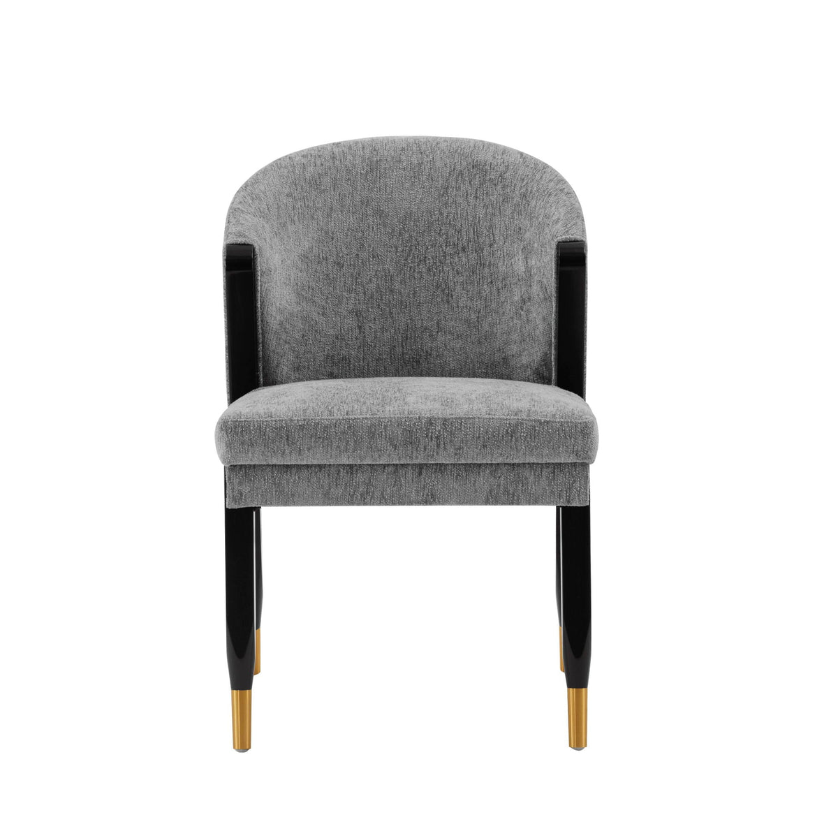 Ola Dining Chair with Solid Elm Wood Frame and High-Density Foam - Beige, Gray, or Dark Gray