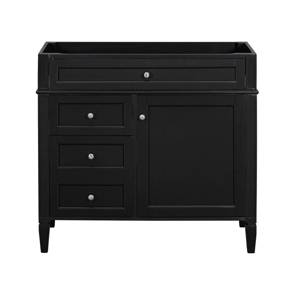 Bathroom Vanity with 2 Drawers and Tip-Out Storage - Multiple Colors