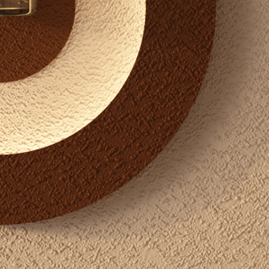Adjustable LED Sandstone Wall Decor with 3D Art, Glass Vase & Rabbit Statue - Light Coffee