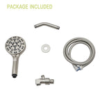 Multi Function Adjustable Hand Shower with 8 Settings - Brushed Nickel
