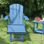 Outdoor Adjustable Lounge Chair with Built-in Cup Holder - Brown