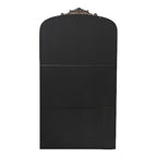 Baroque Inspired Arch Wall Mirror with Ornate Design - Gold or Black