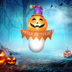 Inflatable Halloween Ghost Window Sticker with LED Lights - White