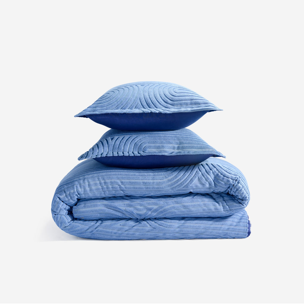 Performance King Duvet Set with PowerSnap™ – Stonewash Blue