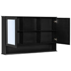 Double Sink Bathroom Vanity Set with Wall Mount Mirror Cabinet