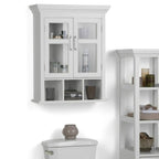 Avington 2 Door Wall Cabinet with Cubbies - Pure White