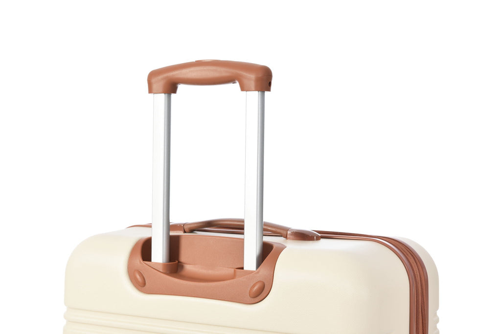 3 Piece Hardside Spinner Luggage Set with TSA Lock - Blue, Purple, Pink, Beige