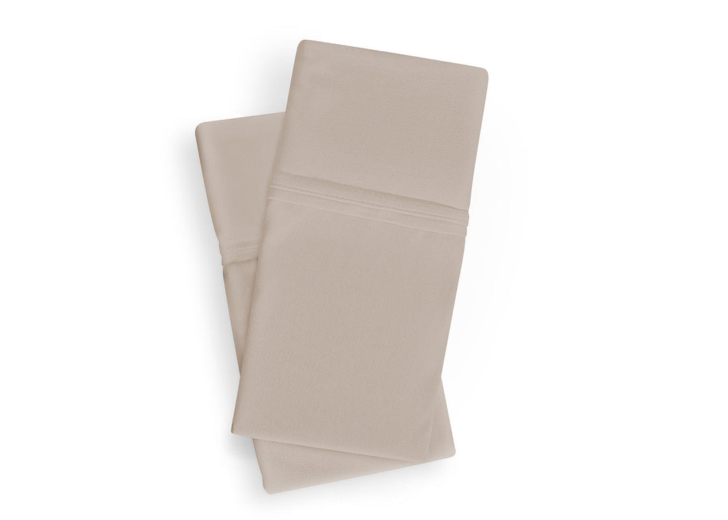 Dri-Tec Queen Pillowcase Set with Moisture Wicking - Beige