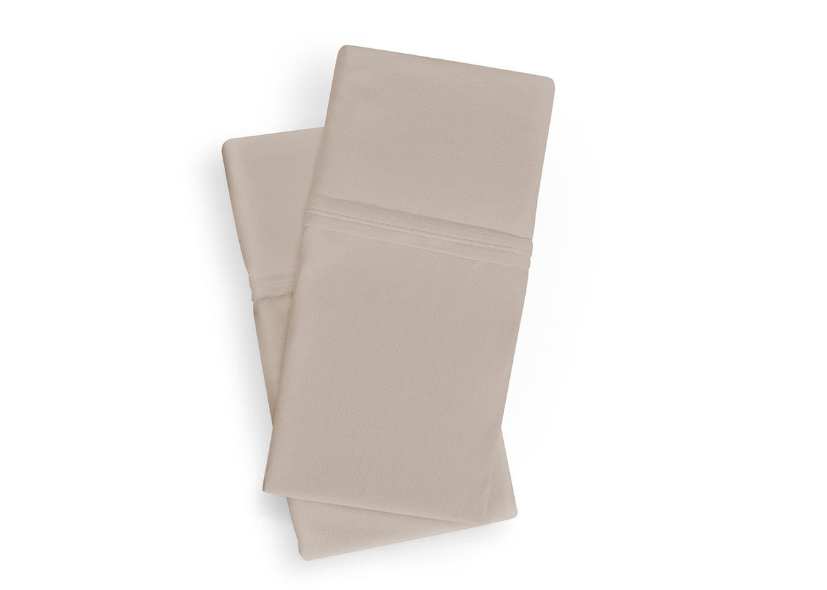 Dri-Tec Queen Pillowcase Set with Moisture Wicking - Beige
