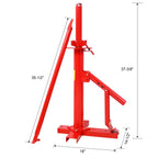 Portable Manual Tire Changer Tool with Adjustable Bead Breaker - Steel