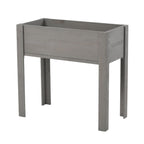 Solid Wood Raised Garden Bed with Legs - Available in Gray, Dark Gray, Dark Brown