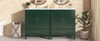 60" Double Sink Bathroom Vanity with Ample Storage - Green