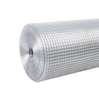 Galvanized Hardware Cloth Fence Roll with 1/2 Inch Mesh - Silver