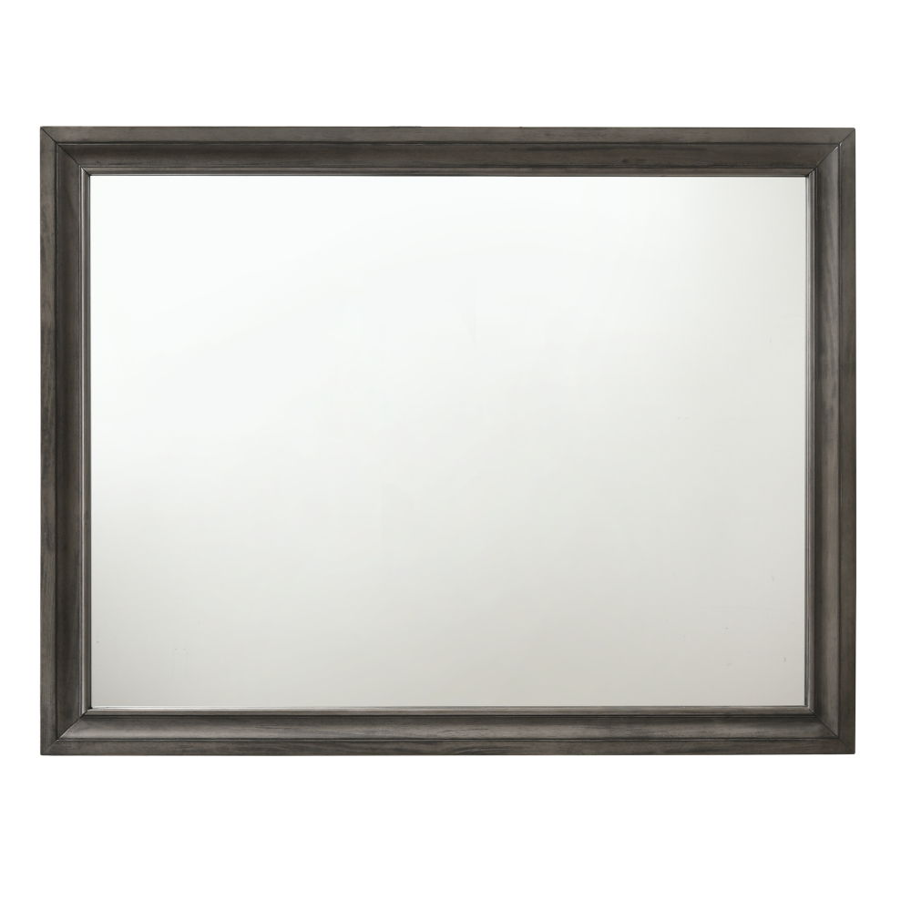 Minimalist Design Mirror with Smooth Edge - White, Black, or Dark Gray