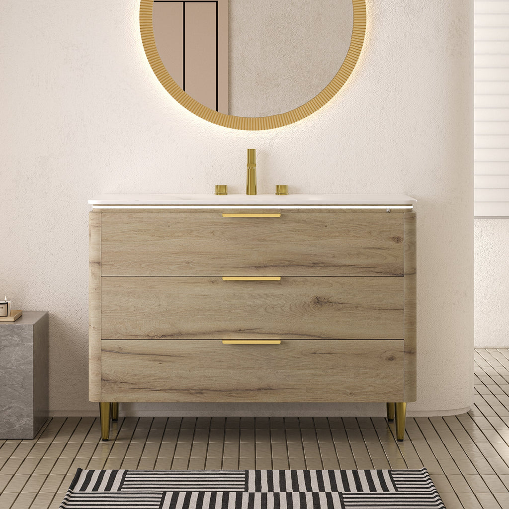 Amara 48'' Bathroom Vanity with Sink - Carrara Finish