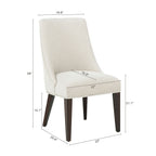 Upholstered Armchair with Ergonomic Backrest - Beige or Dark Gray