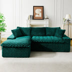 Convertible Modular Sectional Sofa with Twin Seat and Chaise - Multiple Colors